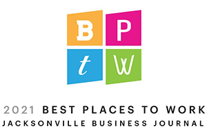 2021 Best Place to Work - Jacksonville Business Journal