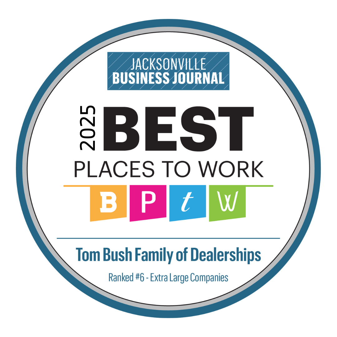 Tom Bush named Best Place To Work in Jacksonville 2023 by Jacksonville Business Journal